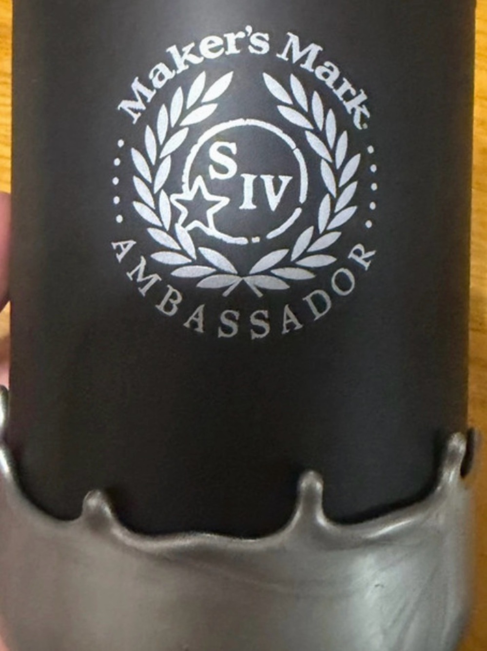 Ambassador Matte Black Flask - Black
